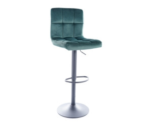 Silla de barra Juneau H-1 (Terciopelo/Patas negras)